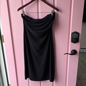 Norma Kamali Black Strapless Dress